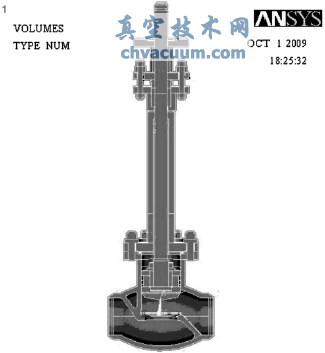 DN80超低溫截止閥幾何模型