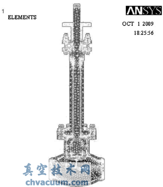 DN80超低溫截止閥劃分網(wǎng)格