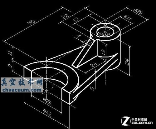 AutoCAD教程:根據二維圖畫三維圖的方法及思路