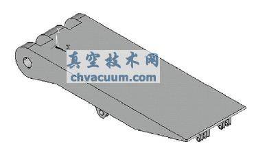 支架頂梁三維實(shí)體模型