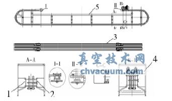 對夾式洗瓶機的夾持系統(tǒng)示意圖